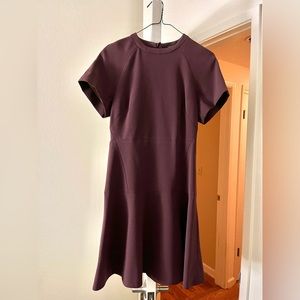 Rag & Bone deep maroon fit and flare dress